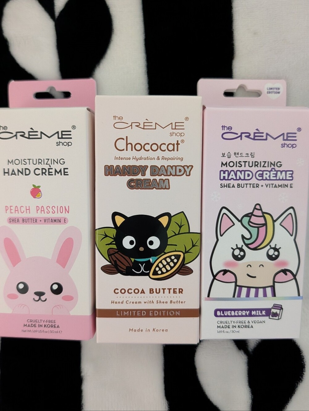 3 Lotions - The Creme Shop Handy Dandy Cream & Moisturizering Hand Creme